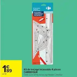 Carrefour Drive Carrefour - kit de tracage incassable 4 pièces offre