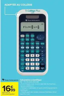 Carrefour Drive Texas instruments - t-tangle intensuents offre