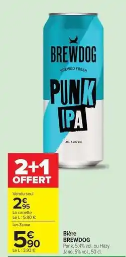 Carrefour Drive Brewdog - bière offre