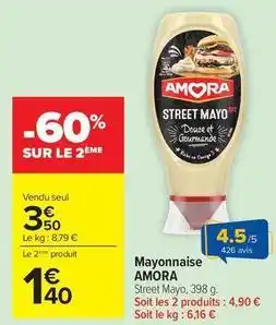 Carrefour Drive Amora - mayonnaise offre