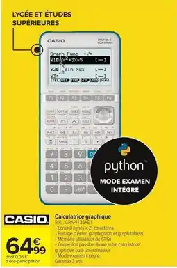 Carrefour Drive Casio - calculatrice graphique offre