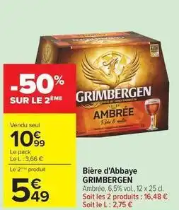 Carrefour Drive Grimbergen - bière d'abbaye offre