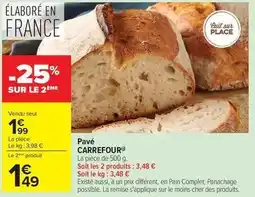 Carrefour Drive Carrefour - pavé offre