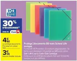 Carrefour Drive Oxford - protège l'documents 80 vues school life offre