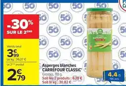 Carrefour Drive Carrefour - asperges blanches offre