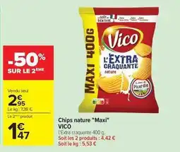 Carrefour Drive Vico - chips nature maxi offre