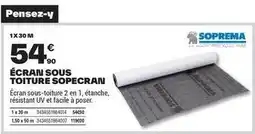 Brico Dépôt Facile - ecran sous toiture offre