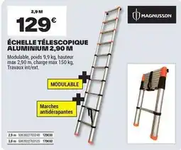 Brico Dépôt Magnusson - échelle télescopique aluminium 2.90 m offre