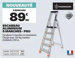Brico Dépôt Magnusson - escabeau aluminium 5 marches offre