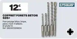 Brico Dépôt Erbauer - coffret forets sds+ offre