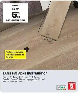 Brico Dépôt Dim - laime pvc adhesive rustic offre