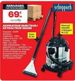 Brico Dépôt Scheppach - aspirateur injecteur/extracteur offre