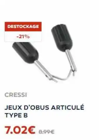 Jeux d'obus articulé type b
