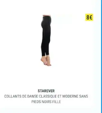 Decathlon Starever collants de danse classique et moderne sans pieds noirs fille offre