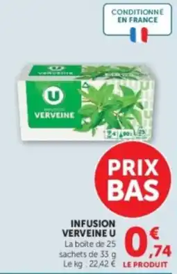 U Express VERVEINE U INFUSION offre