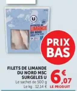 U Express U Filets de limande du nord offre