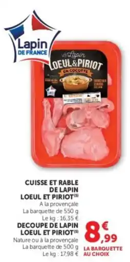 U Express Lapin LOEUL & PIRIOT offre