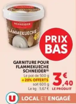 U Express SCHNEIDER Garniture pour flammeKueche offre