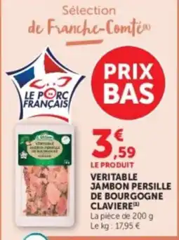U Express Clavière Véritable Jambon Persille de Bourgogne offre