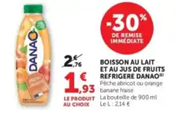 U Express DANAO Boisson au lait et au jus de fruits offre
