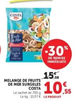 U Express COSTA Melange de fruits de mer surgelés offre