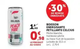 U Express CELSIUS PEACH VIBE offre