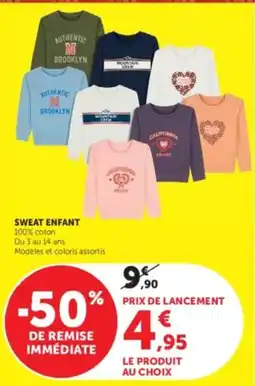 Hyper U SWEAT ENFANT offre