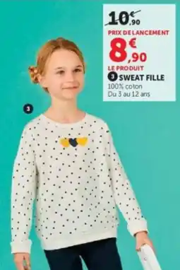 Hyper U SWEAT FILLE offre
