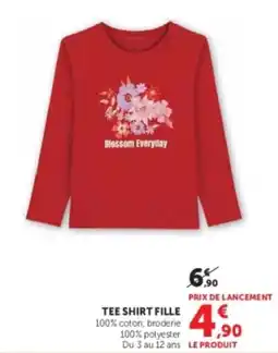 Hyper U TEE SHIRT FILLE offre