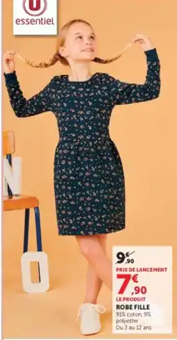 Hyper U essentiel ROBE FILLE offre