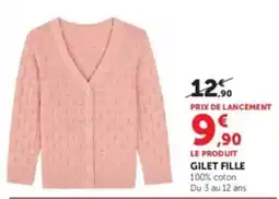 Hyper U GILET FILLE offre