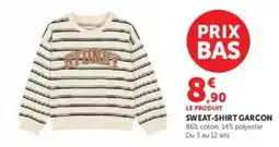 Hyper U Sydney sweat-shirt garcon offre