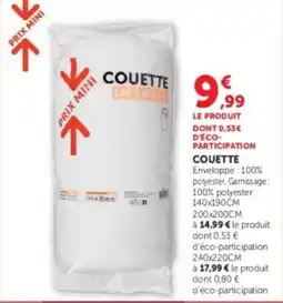 Hyper U COUETTE offre