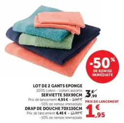 Hyper U GANTS EPONGE offre