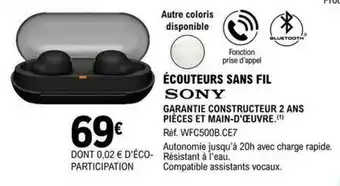 E.Leclerc Écouteurs sans fil offre