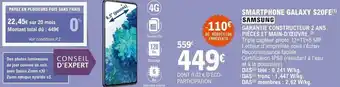 E.Leclerc Smartphone galaxy S20FE offre