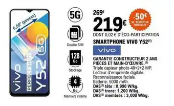E.Leclerc Smartphone vivo Y52 offre
