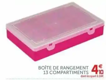 Boîte de rangement 13 compartiments