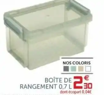 Gifi Boîte de rangement 0,7 L offre