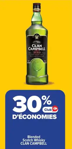 Carrefour Clan campbell blended scotch whisky offre