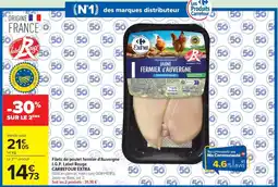 Carrefour Extra Filets de poulet fermier d'Auvergne offre