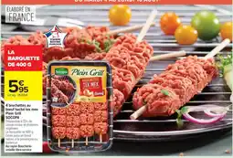 Carrefour Socopa Plein Grill Brochettes Tex Mex offre