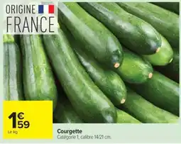 Carrefour Courgette offre