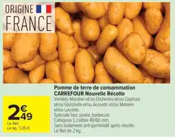 Carrefour CARREFOUR Pomme de terre de consommation offre