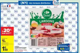 Carrefour Carrefour Classic Lardons Fumés offre