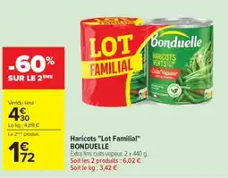 Carrefour Bonduelle Haricots verts offre