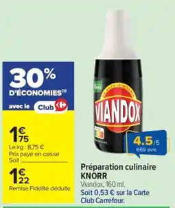 Carrefour Knorr Viandox offre