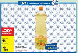 Carrefour Carrefour Classic Huile de tournesol offre
