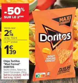 Carrefour Doritos Chips Tortillas offre