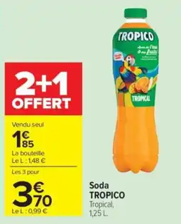 Carrefour TROPICO Soda Tropical offre